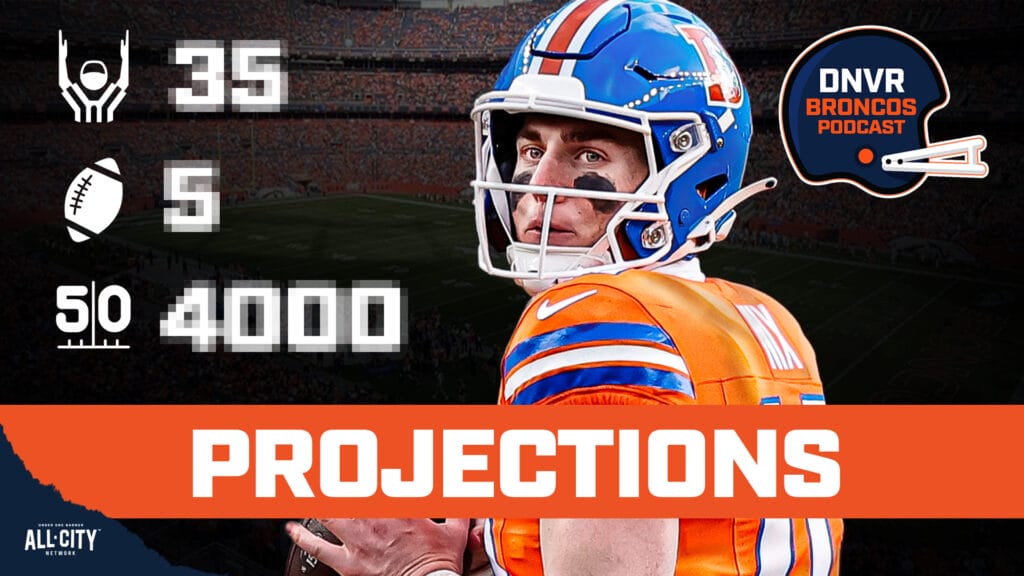 DNVR Broncos Podcast: Projecting Bo Nix’s 2025 stats with the Denver Broncos: Would you take 4,000 yards & 31 total TDs?